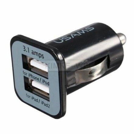 Picture of USB Dual Port High Speed Car Charger | Black