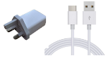 Picture of Oppo 20W Fast Charging USB Adapter UK 3 Pin Adapter | White