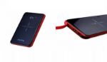 Picture of DT543 Power Bank Absolut Wireless 10000mAh, 5V/2A, LCD Digital Screen (Lightning,Micro USB,Type C) Red
