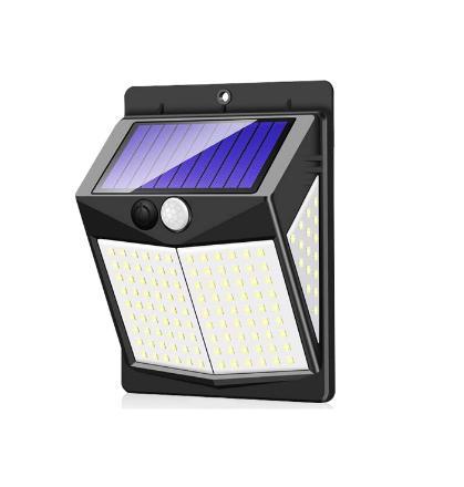Picture of Solar Security Lights Outdoor, 140 LED Solar Motion Sensor Lights 3 Lighting Modes Solar Powered Lights IP65 Solar Wall Lights 