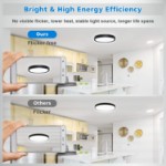 Picture of Ceiling Light,18W 1500LM,100W Equivalent,5000K Daylight White,Waterproof IP54,Dome,Modern, Flush Ceiling Light for Bathroom