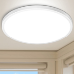 Picture of 160LED Round Ceiling Lights, Modern 28W Bathroom Waterproof Flush Mount Ceiling Lamp, Daylight White 6000K Bright Lighting Fixture for Kitchen Bedroom Hallway Office Garage Utility Room