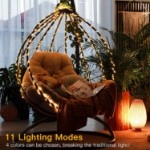 Picture of Outdoor Rope Outside Lights - 120 LED 7m Outdoor Lights Mains Powered with Remote & Timer, 11 Modes Color Changing Garden Decorations Waterproof String Lights Plug in for Tree/Fence/Bar/Bedroom