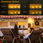Picture of Outdoor Rope Outside Lights - 120 LED 7m Outdoor Lights Mains Powered with Remote & Timer, 11 Modes Color Changing Garden Decorations Waterproof String Lights Plug in for Tree/Fence/Bar/Bedroom