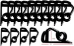 Picture of 50 Gutter Hanging Hooks/Clips for Outdoor Christmas Xmas String Lights (Black)