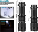 Picture of Small LED Torches, 300 Lumens Super Bright Mini Torch Flashlight with 3 Modes and Adjustable Focus Pack of 2 