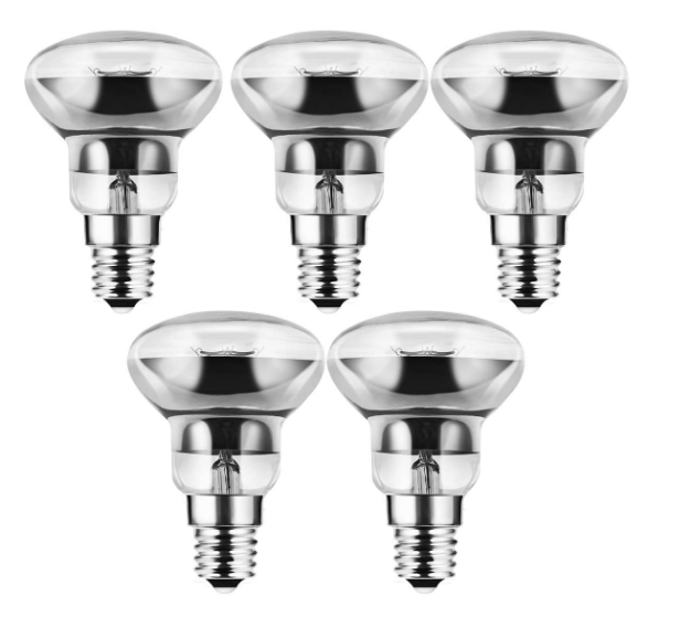 Picture of Lava Lamp Bulbs | 30W Spot Reflector Bulbs | R39 E14 Small Edison Screw Cap, Spotlight Halogen Light Bulb, Warm White 3000K | Pack of 5